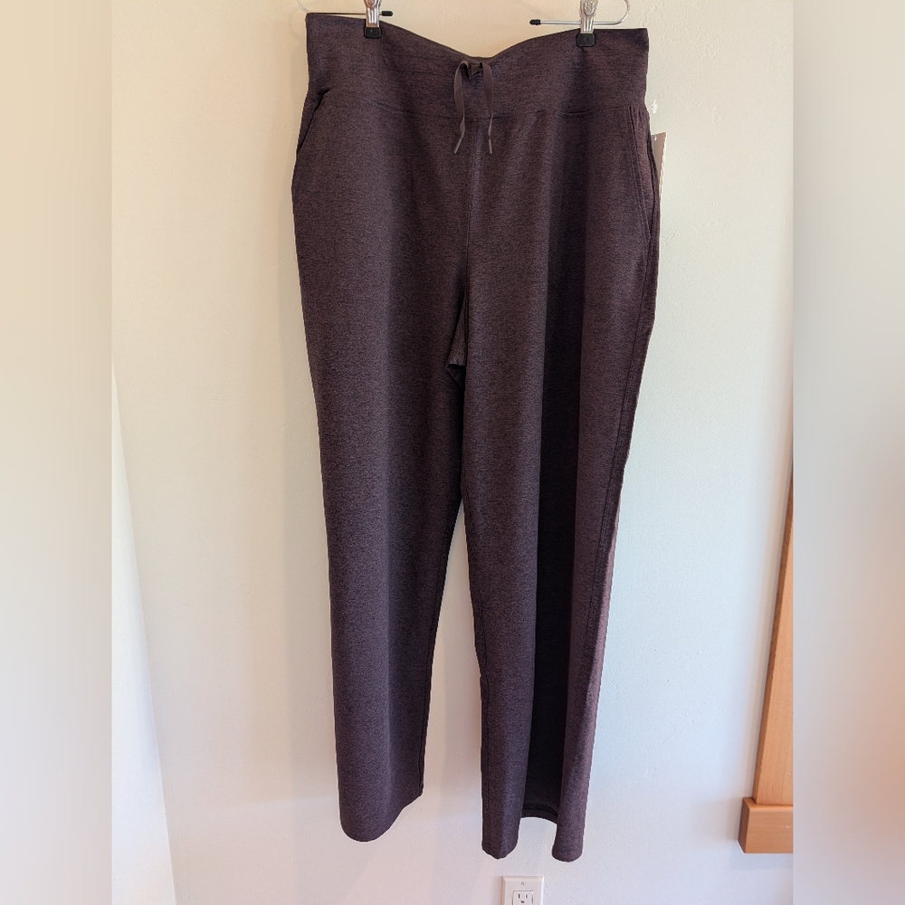 NWT Spanx Sky Soft Wide Leg Pant Truffle Brown Heather SIZE 1X - Picture 3 of 8